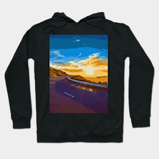 Illuminated Road - Landscape Hoodie